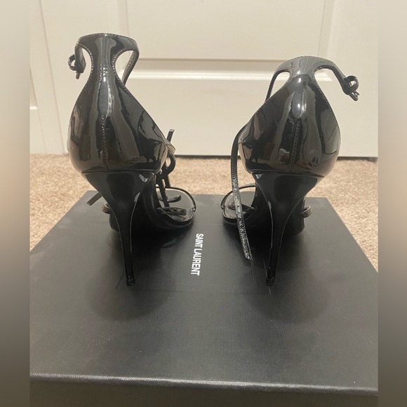 Saint Laurent Cassandra Sandals in Patent Leather - Picture 6 of 8